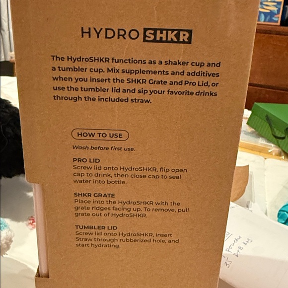 HydroJug HydroSHKR, a 24 oz stainless steel shaker bottle and tumbler combo. - Picture 2 of 4